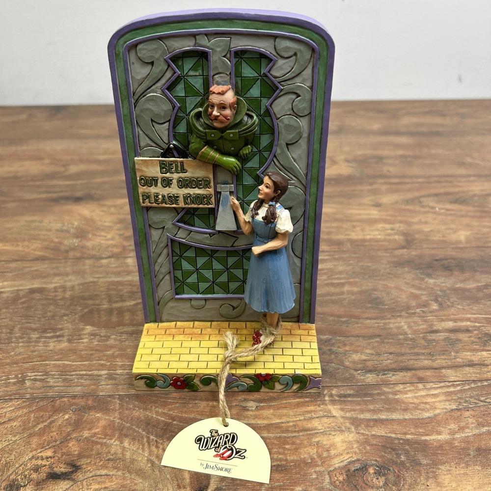 Jim Shore Wizard of Oz RARE Dorothy Emerald City Please Knock Figurine W/Tag